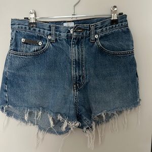 Calvin Klein womens vintage cutoff shorts - size 6
